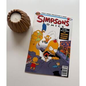 Simpsons Comics #1: 1993 Rare Newsstand Edition & Flip-Book